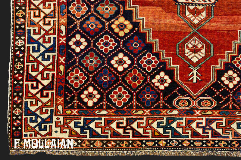 Antique Caucasian Small Shirvan Rug n°:43846785